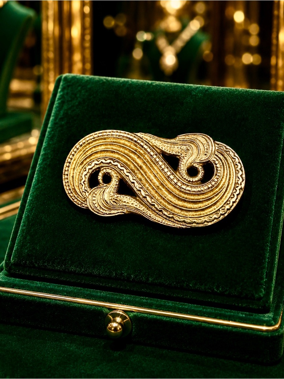 850 Silver, Antique Henrik Moller, Norway c. 1900 Rare Museum Quality Brooch